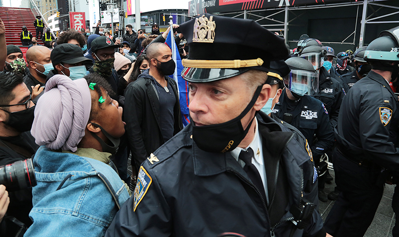 Trump Rally and Protest : Times Square : New York :  Events : Photo Projects :  Richard Moore Photography : Photographer : 